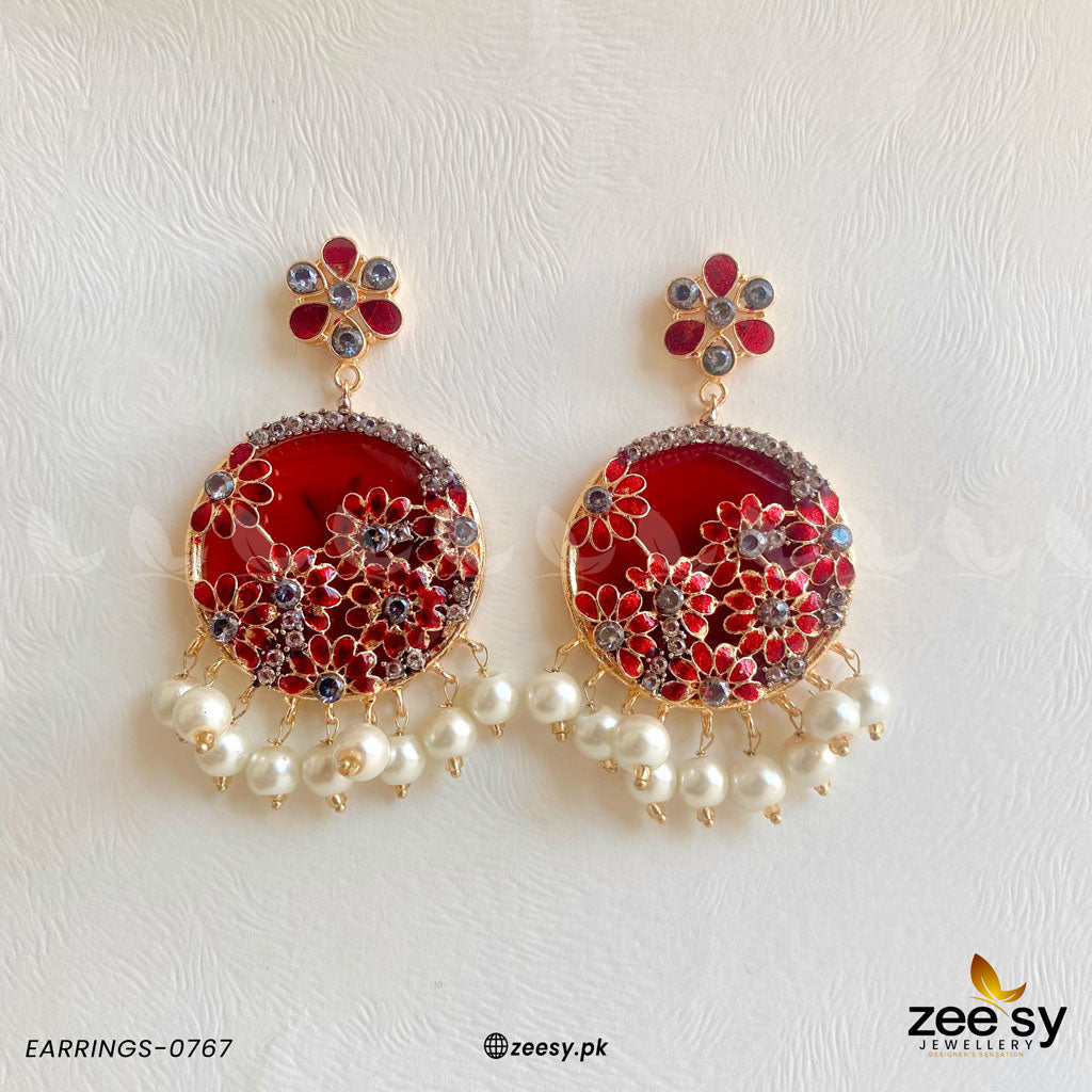 Earrings-0767 - by - Libasekhas UK - Registered Vendor of : Zeesy - 100% Original Designer Dresss