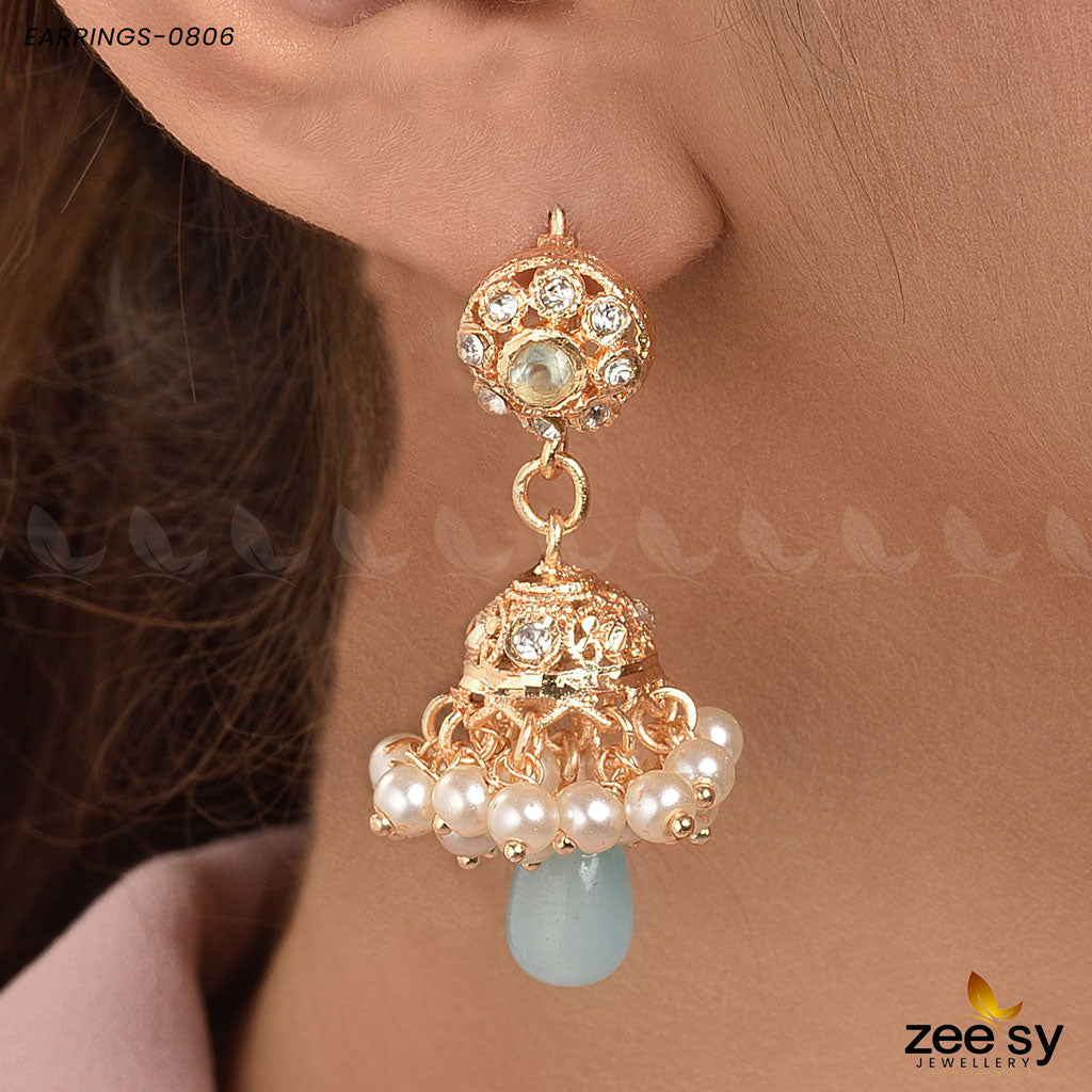 Earrings-0806 - by - Libasekhas UK - Registered Vendor of : Zeesy - 100% Original Designer Dresss