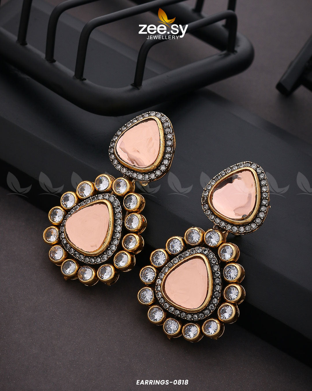 Earrings-0818 - by - Libasekhas UK - Registered Vendor of : Zeesy - 100% Original Designer Dresss