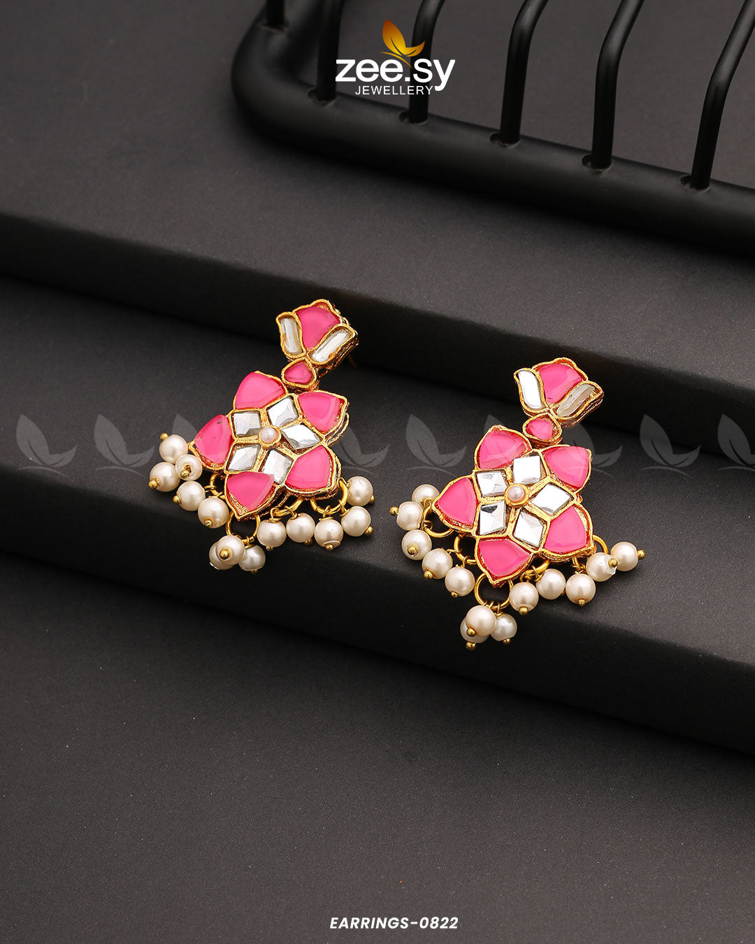 Earrings-0822 - by - Libasekhas UK - Registered Vendor of : Zeesy - 100% Original Designer Dresss