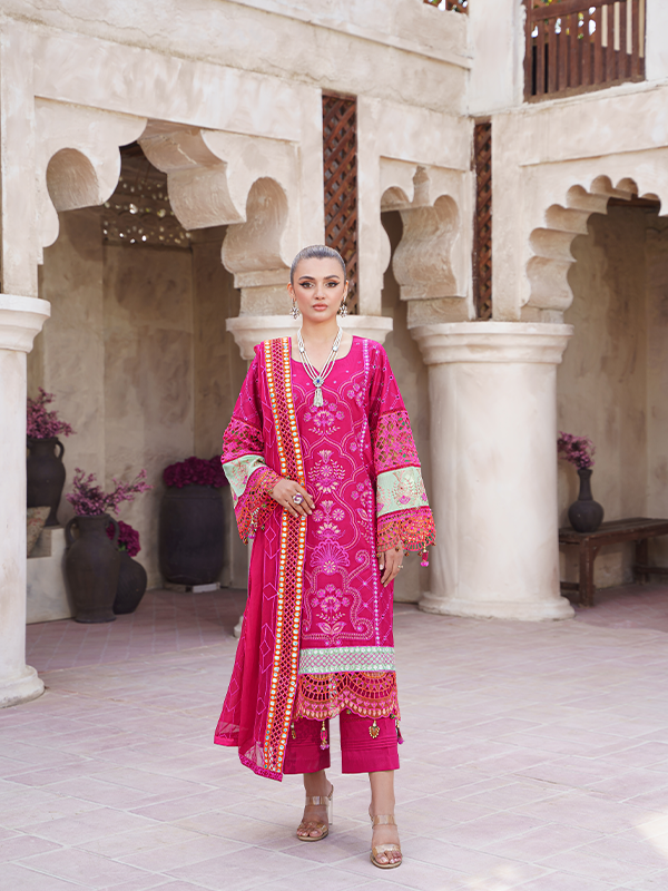 Zebtan | Zeenat Luxury Lawn Eid Collection | ZL 09 - by - Libasekhas UK - Registered Vendor of : Zebtan - 100% Original Designer Dresss