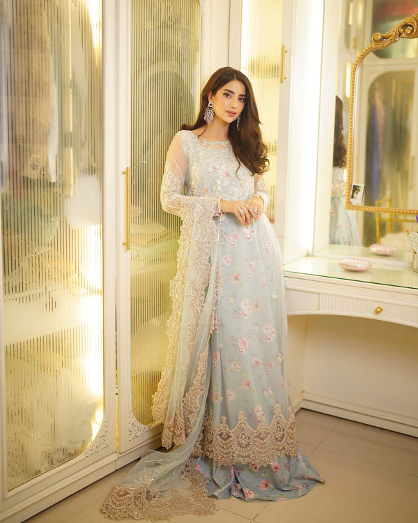 Sahane | Rusukh Premium Formals 26 | FU6607 Kayra - RUSUKH - by Libasekhas UK - Registered Vendor of : Sahane - 100% Original Designer Dress