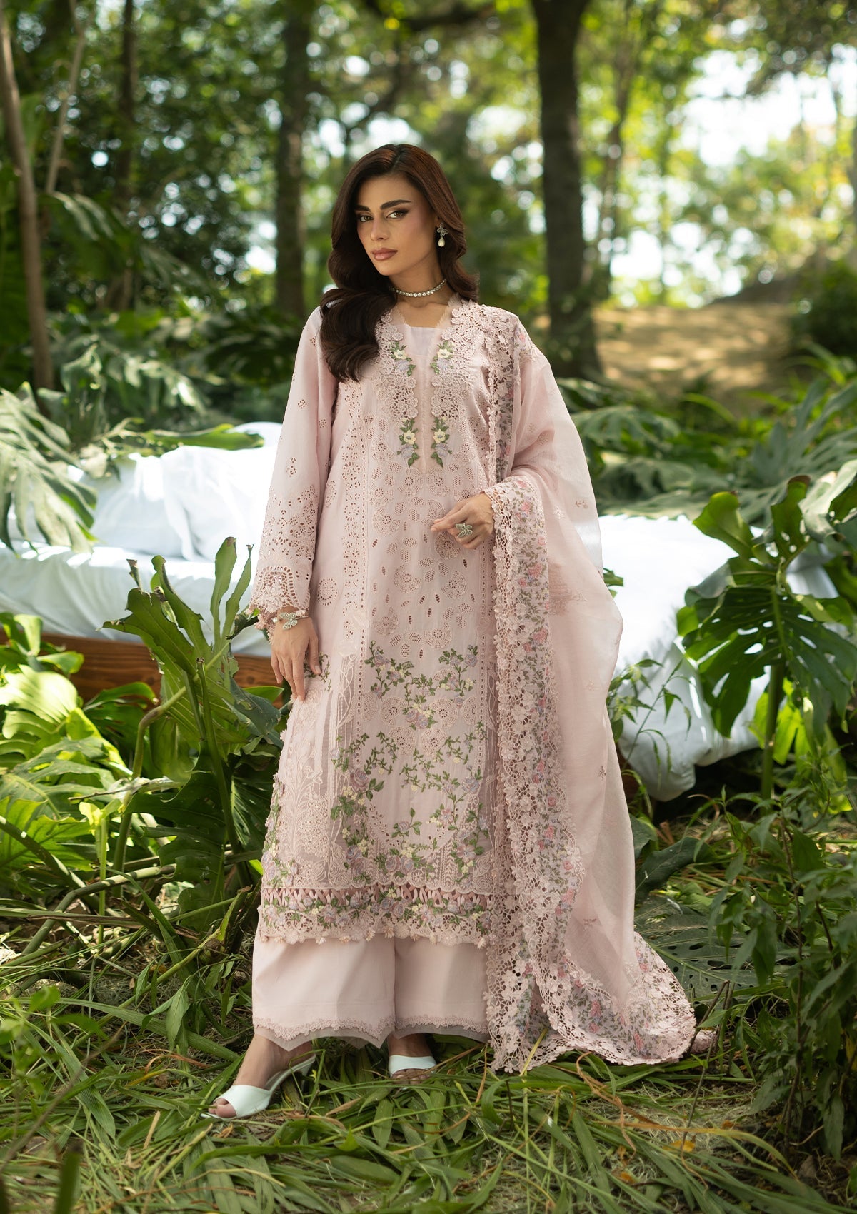 Elaf Premium | Luxury Lawn 26 | ELQ-1B LOVE ESCAPE - by Libasekhas UK - Registered Vendor of : Elaf Premium - 100% Original Designer Dress