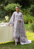 Elaf Premium | Luxury Lawn 26 | ELQ-4B PURE PLUM - by Libasekhas UK - Registered Vendor of : Elaf Premium - 100% Original Designer Dress