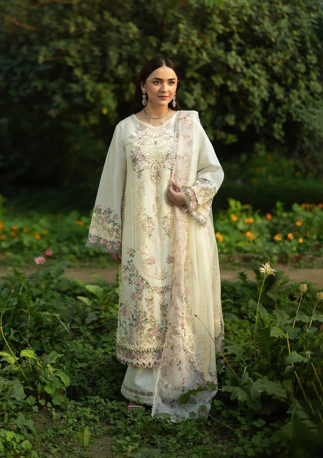 Elaf Premium | Luxury Lawn 26 | ELQ-7B SWEET TALK - by Libasekhas UK - Registered Vendor of : Elaf Premium - 100% Original Designer Dress