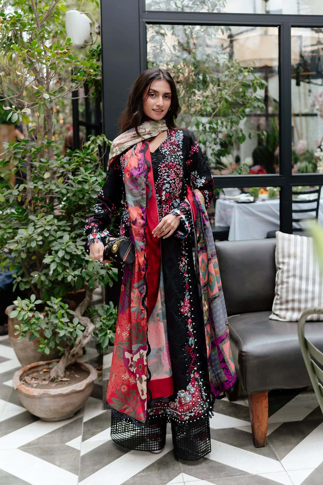 Afrozeh | Lawn 25 | Elva - by - Libasekhas UK - Registered Vendor of : Afrozeh - 100% Original Designer Dresss