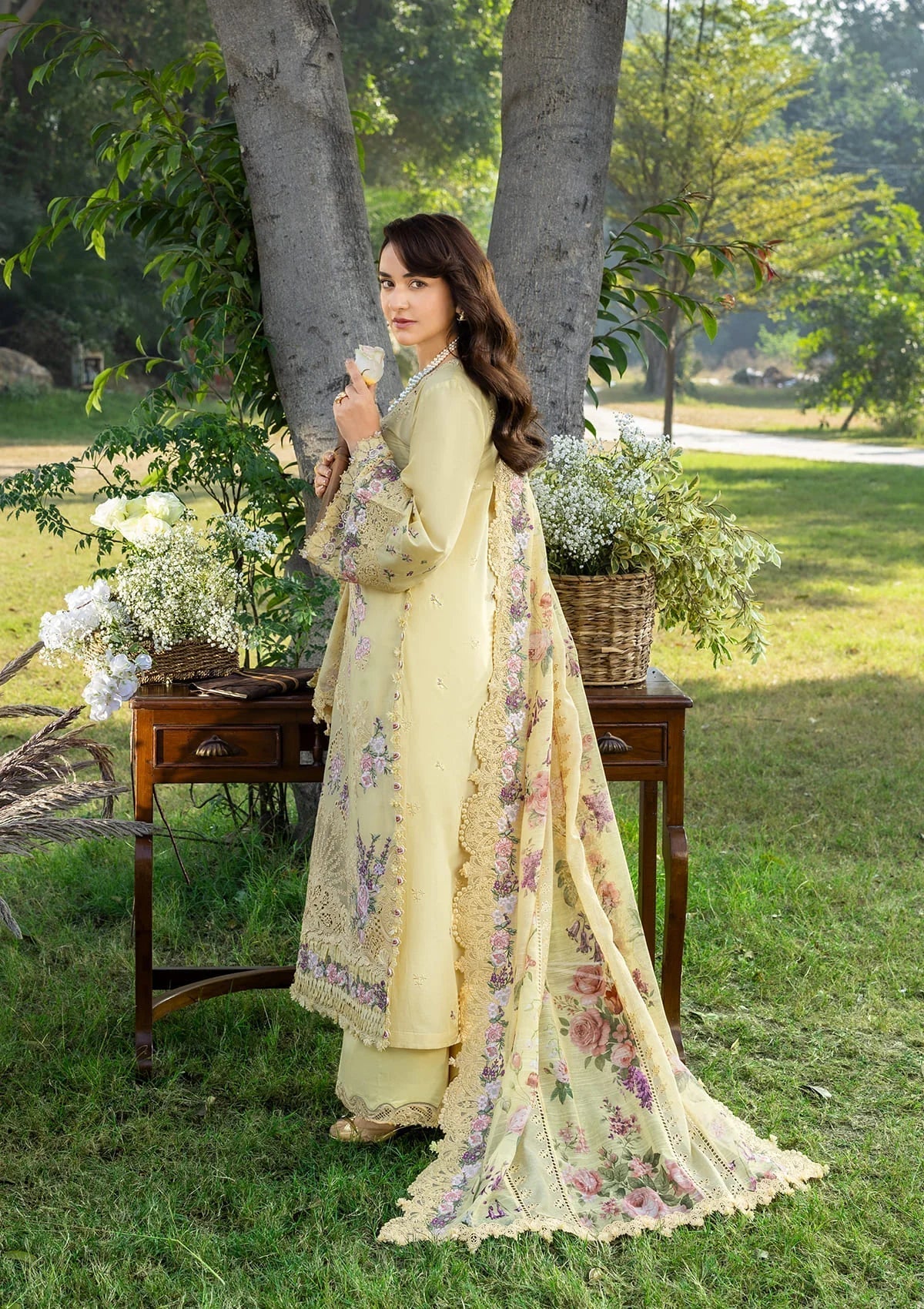 Elaf Premium | Luxury Lawn 26 | ELY-05 SOUCI - by Libasekhas UK - Registered Vendor of : Elaf Premium - 100% Original Designer Dress