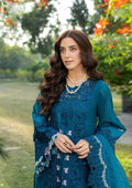 Elaf Premium | Luxury Lawn 26 | ELY-06 SAPPHIRE - by Libasekhas UK - Registered Vendor of : Elaf Premium - 100% Original Designer Dress