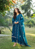 Elaf Premium | Luxury Lawn 26 | ELY-06 SAPPHIRE - by Libasekhas UK - Registered Vendor of : Elaf Premium - 100% Original Designer Dress