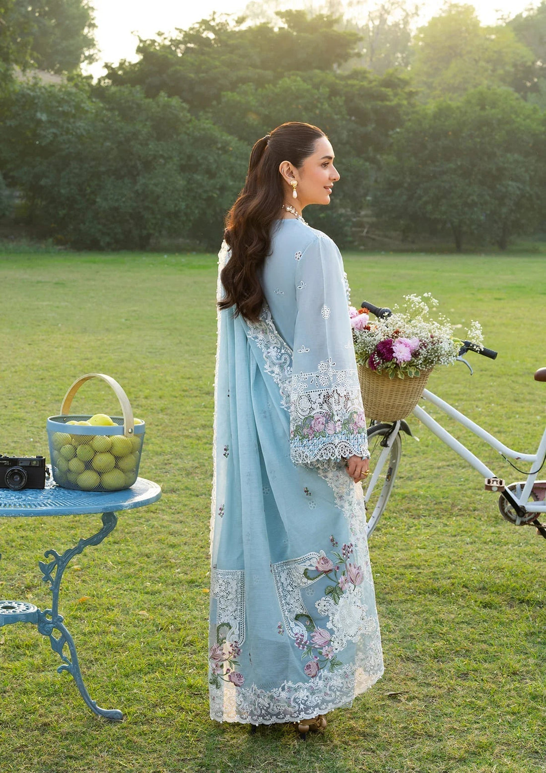 Elaf Premium | Luxury Lawn 26 | ELY-07 MORNIG DRIZZLE - by Libasekhas UK - Registered Vendor of : Elaf Premium - 100% Original Designer Dress