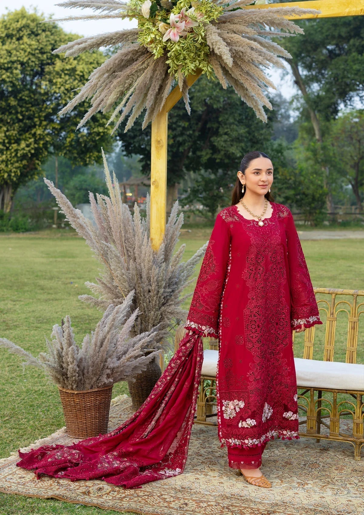 Elaf Premium | Luxury Lawn 26 | ELY-10 CHERIE LADY - by Libasekhas UK - Registered Vendor of : Elaf Premium - 100% Original Designer Dress