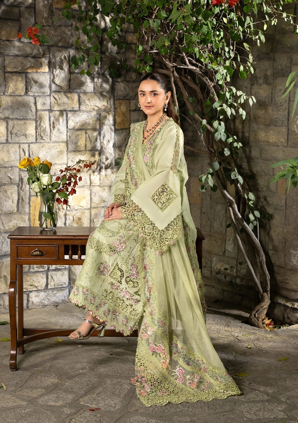 Elaf Premium | Luxury Lawn 26 | ELY-11 SPANISH MUSE - by Libasekhas UK - Registered Vendor of : Elaf Premium - 100% Original Designer Dress