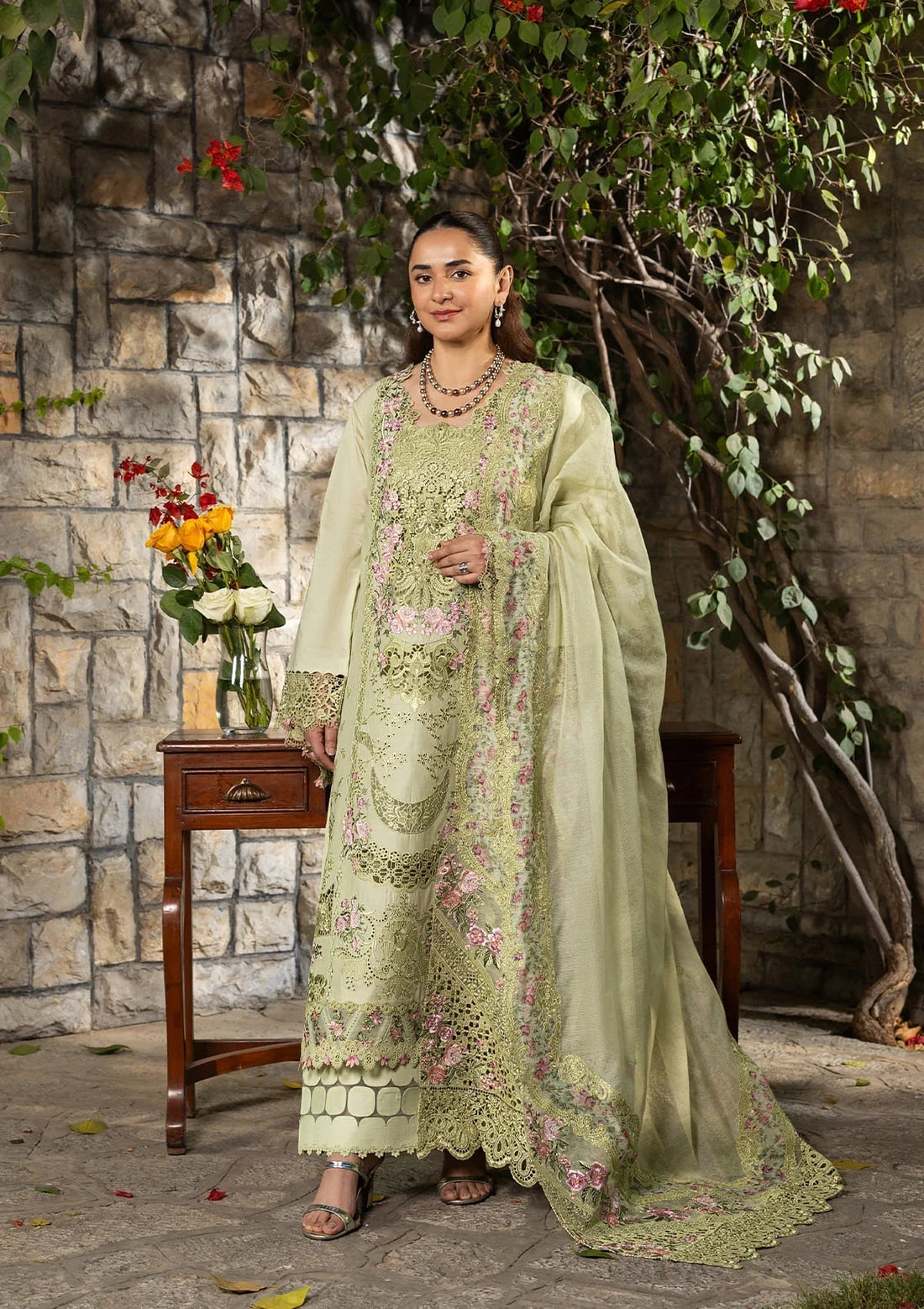 Elaf Premium | Luxury Lawn 26 | ELY-11 SPANISH MUSE - by Libasekhas UK - Registered Vendor of : Elaf Premium - 100% Original Designer Dress