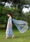 Elaf Premium | Luxury Lawn 26 | ELY-12 SKY BLISS - by Libasekhas UK - Registered Vendor of : Elaf Premium - 100% Original Designer Dress