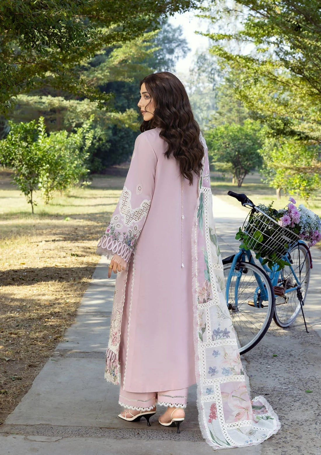 Elaf Premium | Luxury Lawn 26 | ELY-1A MAISON PINK - by Libasekhas UK - Registered Vendor of : Elaf Premium - 100% Original Designer Dress