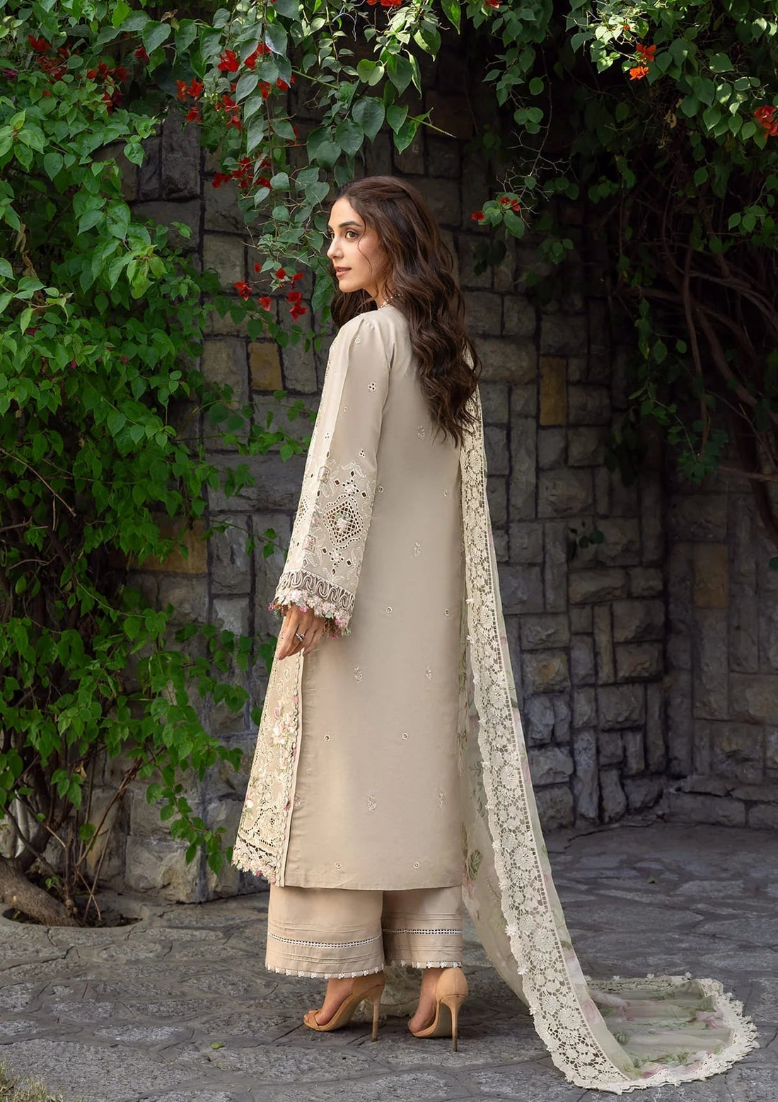 Elaf Premium | Luxury Lawn 26 | ELY-2A CAMELLIA - by Libasekhas UK - Registered Vendor of : Elaf Premium - 100% Original Designer Dress