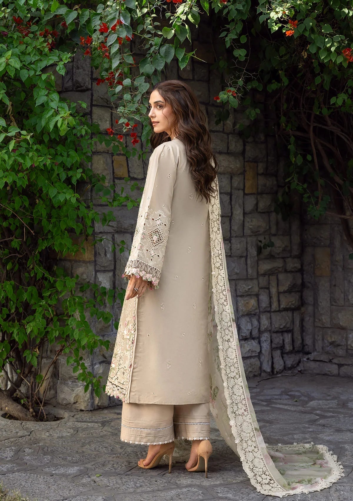 Elaf Premium | Luxury Lawn 26 | ELY-2A CAMELLIA - by Libasekhas UK - Registered Vendor of : Elaf Premium - 100% Original Designer Dress