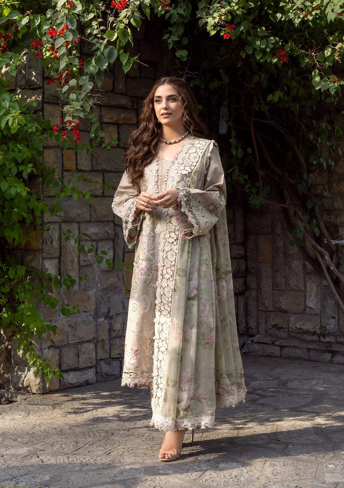 Elaf Premium | Luxury Lawn 26 | ELY-2A CAMELLIA - by Libasekhas UK - Registered Vendor of : Elaf Premium - 100% Original Designer Dress