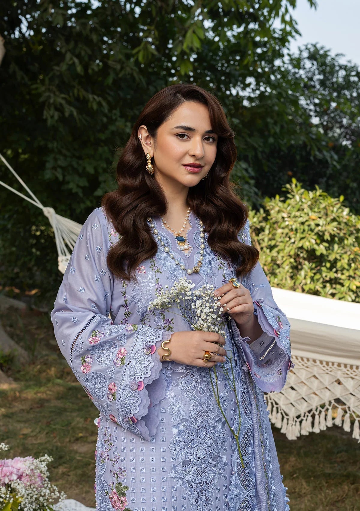 Elaf Premium | Luxury Lawn 26 | ELY-3B PARADISE - by Libasekhas UK - Registered Vendor of : Elaf Premium - 100% Original Designer Dress