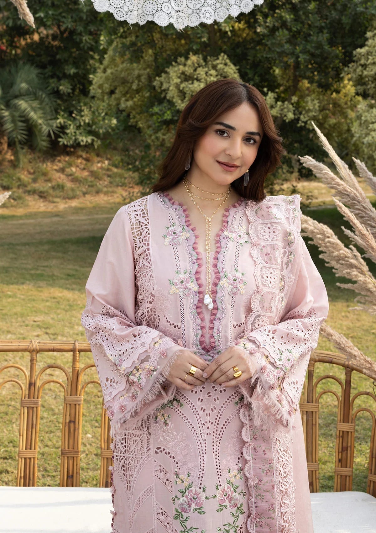 Elaf Premium | Luxury Lawn 26 | ELY-4A BLOOMING - by Libasekhas UK - Registered Vendor of : Elaf Premium - 100% Original Designer Dress