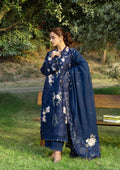 Elaf Premium | Luxury Lawn 26 | ELY-4B BLUE BELLE - by Libasekhas UK - Registered Vendor of : Elaf Premium - 100% Original Designer Dress