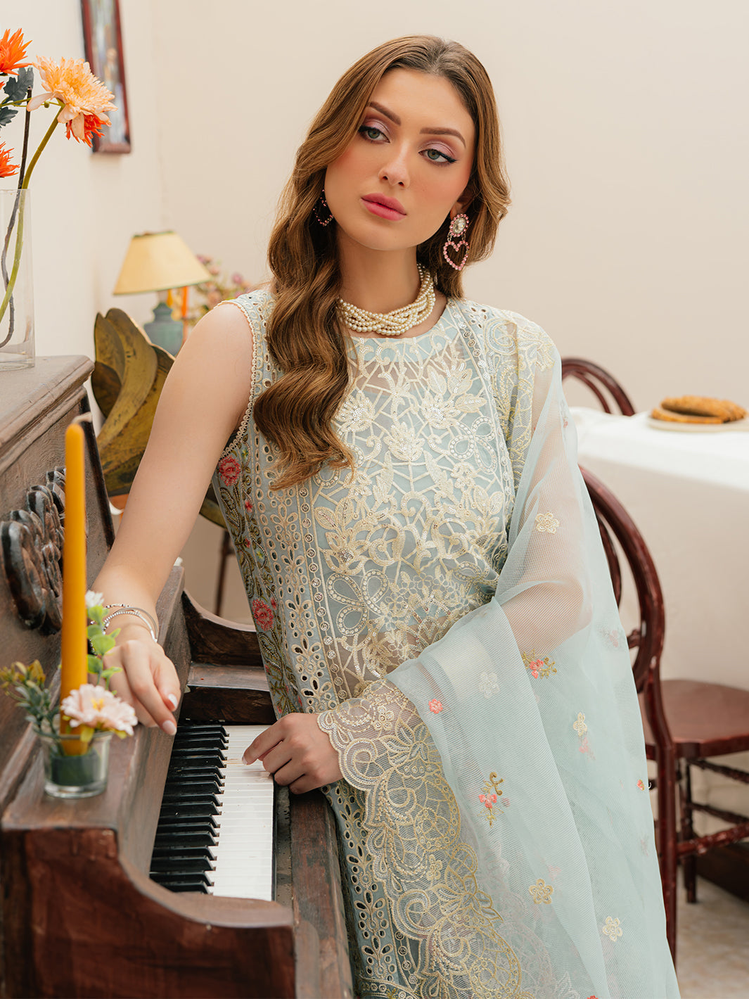 Mahnur | Allenura Luxury Lawn 24 | ELYSSA - by - Libasekhas UK - Registered Vendor of : Mahnur - 100% Original Designer Dresss