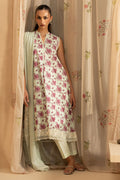 Cross Stitch | Emb Lawn Mahiri 26 | PISTACHIO DUST - by Libasekhas UK - Registered Vendor of : Cross Stitch - 100% Original Designer Dress