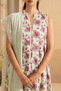 Cross Stitch | Emb Lawn Mahiri 26 | PISTACHIO DUST - by Libasekhas UK - Registered Vendor of : Cross Stitch - 100% Original Designer Dress