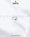 Enamel Flower Ring-8248 - by - Libasekhas UK - Registered Vendor of : Zeesy - 100% Original Designer Dresss