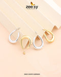 Enkei Hoops Earrings - by - Libasekhas UK - Registered Vendor of : Zeesy - 100% Original Designer Dresss