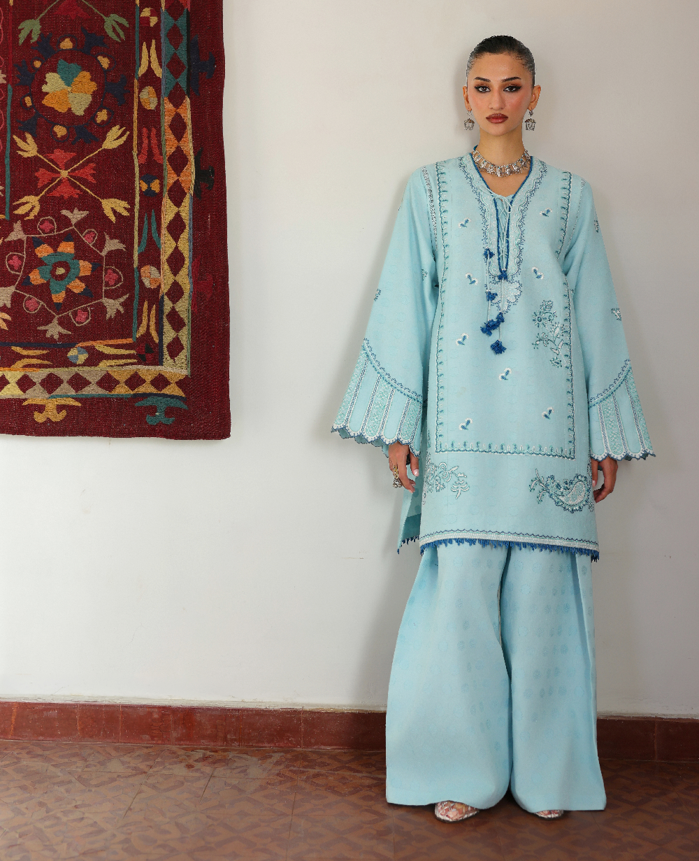 Republic Womenswear | Neonma Essential Pret 26 |Skyloom - by Libasekhas UK - Registered Vendor of : Republic Womenswear - 100% Original Designer Dress