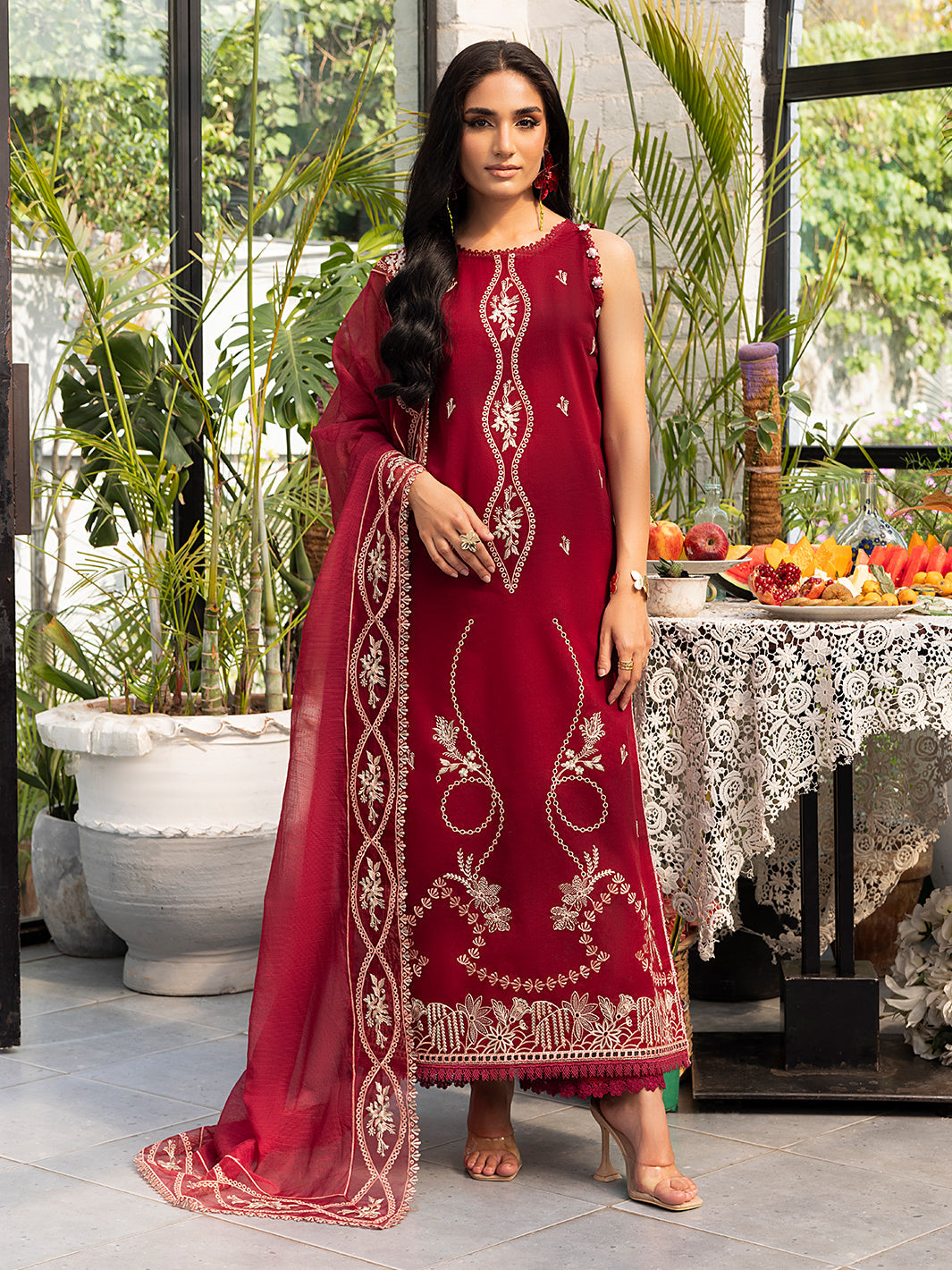 Izel | Meadow Muse Embroidered Lawn 25 | EVARA - by - Libasekhas UK - Registered Vendor of : Izel - 100% Original Designer Dresss