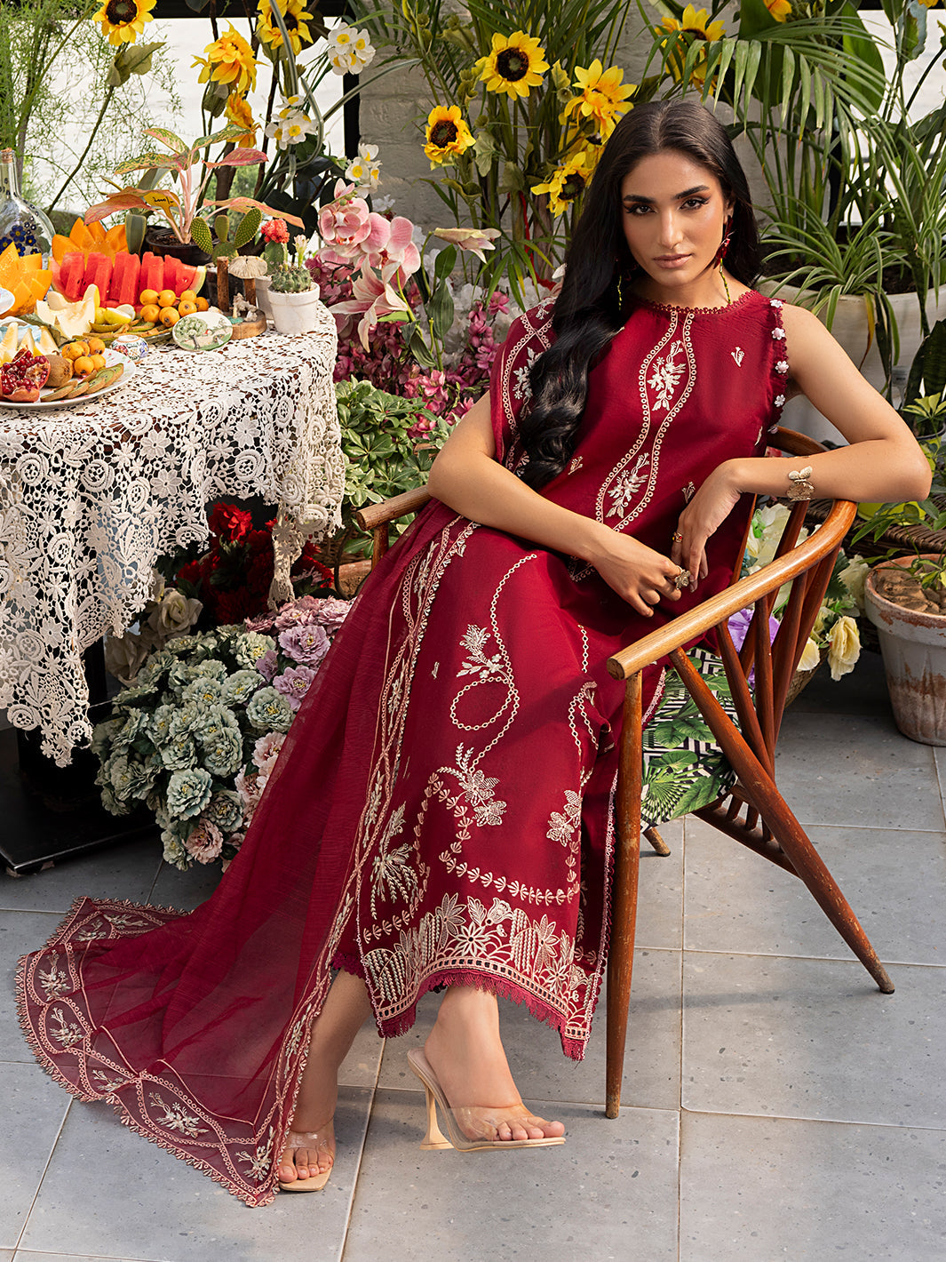 Izel | Meadow Muse Embroidered Lawn 25 | EVARA - by - Libasekhas UK - Registered Vendor of : Izel - 100% Original Designer Dresss