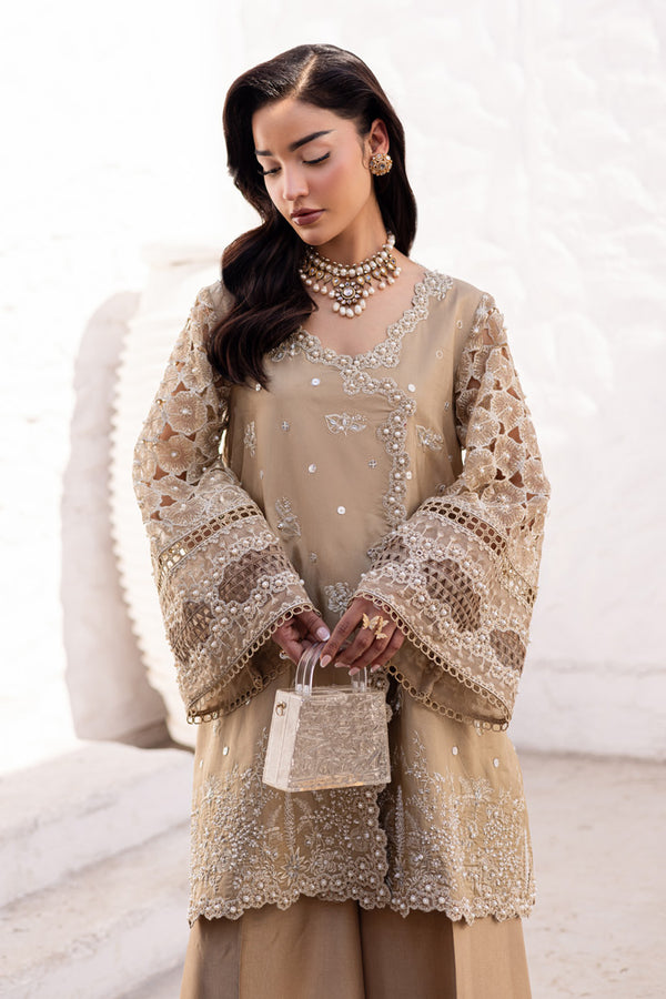 Marjjan | Elyna Lawn | EVERLY MP-43 (SKIN GOLD) - by Libasekhas UK - Registered Vendor of : Marjjan - 100% Original Designer Dress
