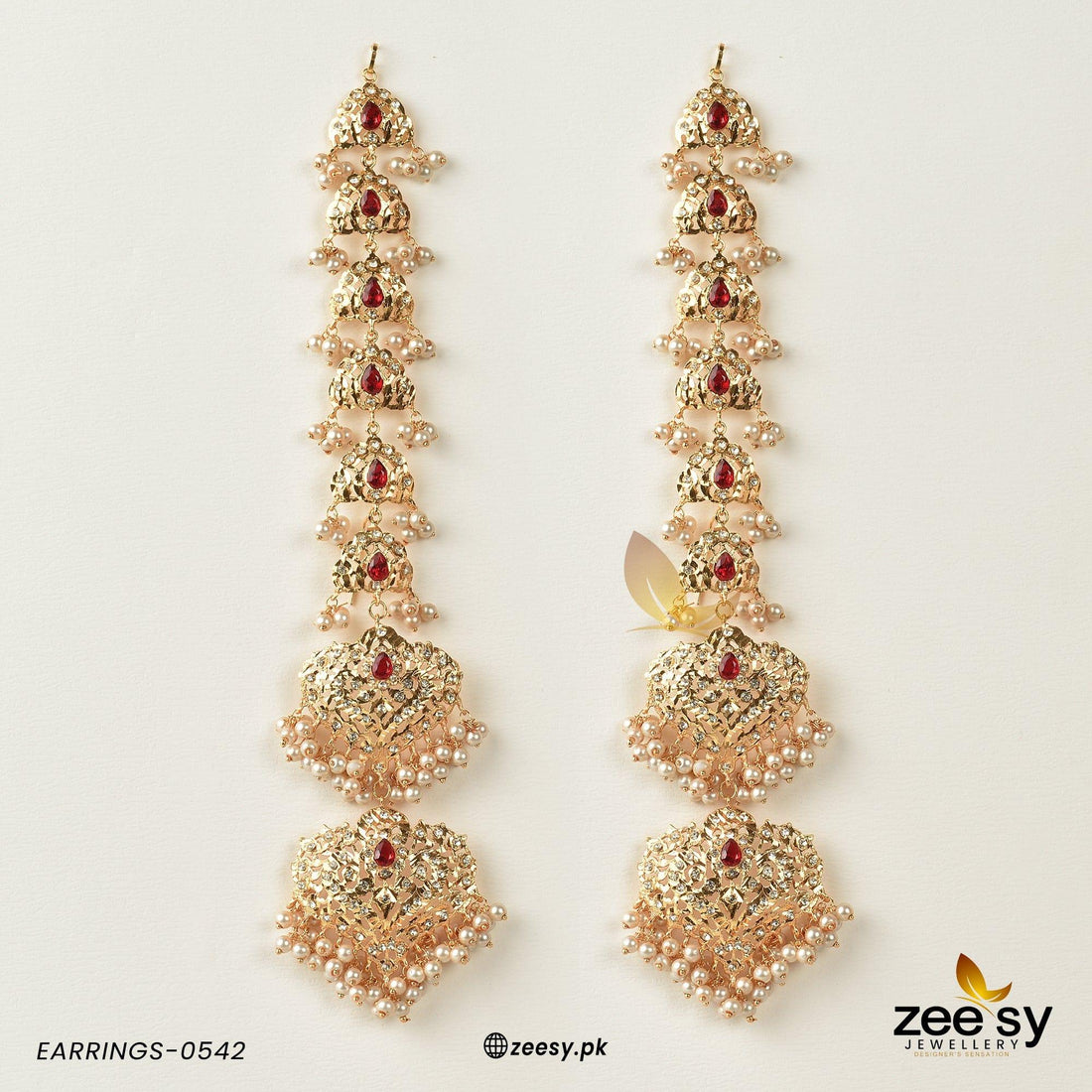 Earrings-0542 - by - Libasekhas UK - Registered Vendor of : Zeesy - 100% Original Designer Dresss