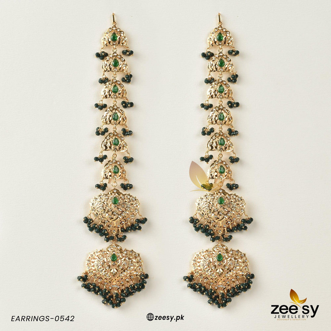 Earrings-0542 - by - Libasekhas UK - Registered Vendor of : Zeesy - 100% Original Designer Dresss