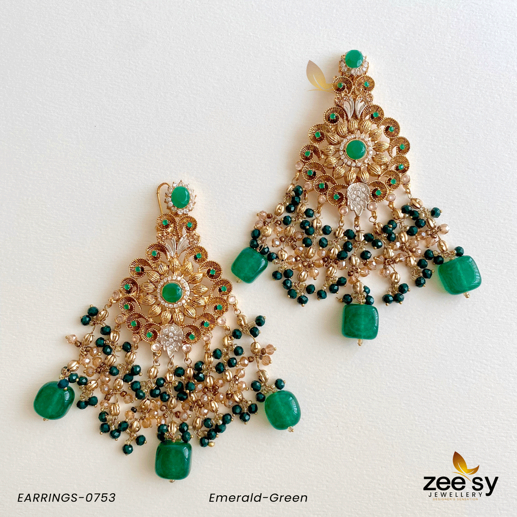 Earrings-0753 - by - Libasekhas UK - Registered Vendor of : Zeesy - 100% Original Designer Dresss