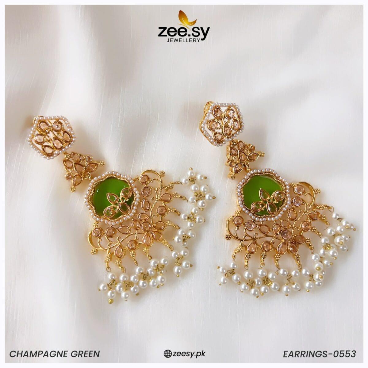 Earrings-0553 - by - Libasekhas UK - Registered Vendor of : Zeesy - 100% Original Designer Dresss