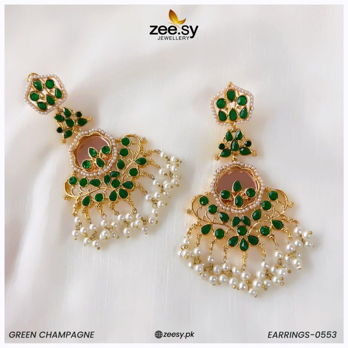 Earrings-0553 - by - Libasekhas UK - Registered Vendor of : Zeesy - 100% Original Designer Dresss