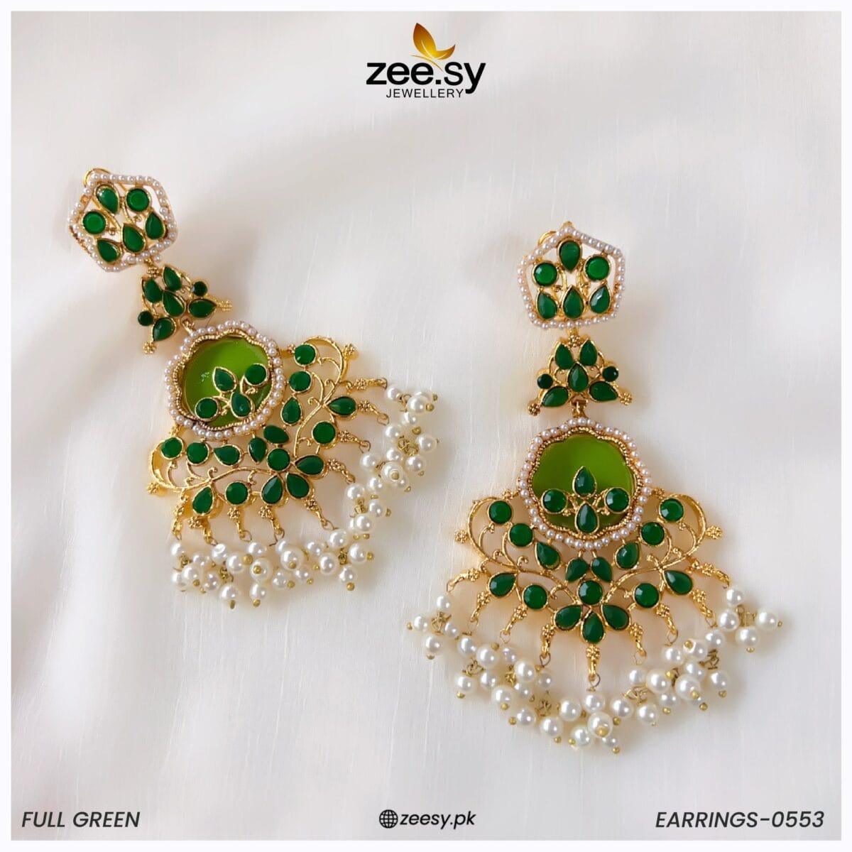 Earrings-0553 - by - Libasekhas UK - Registered Vendor of : Zeesy - 100% Original Designer Dresss