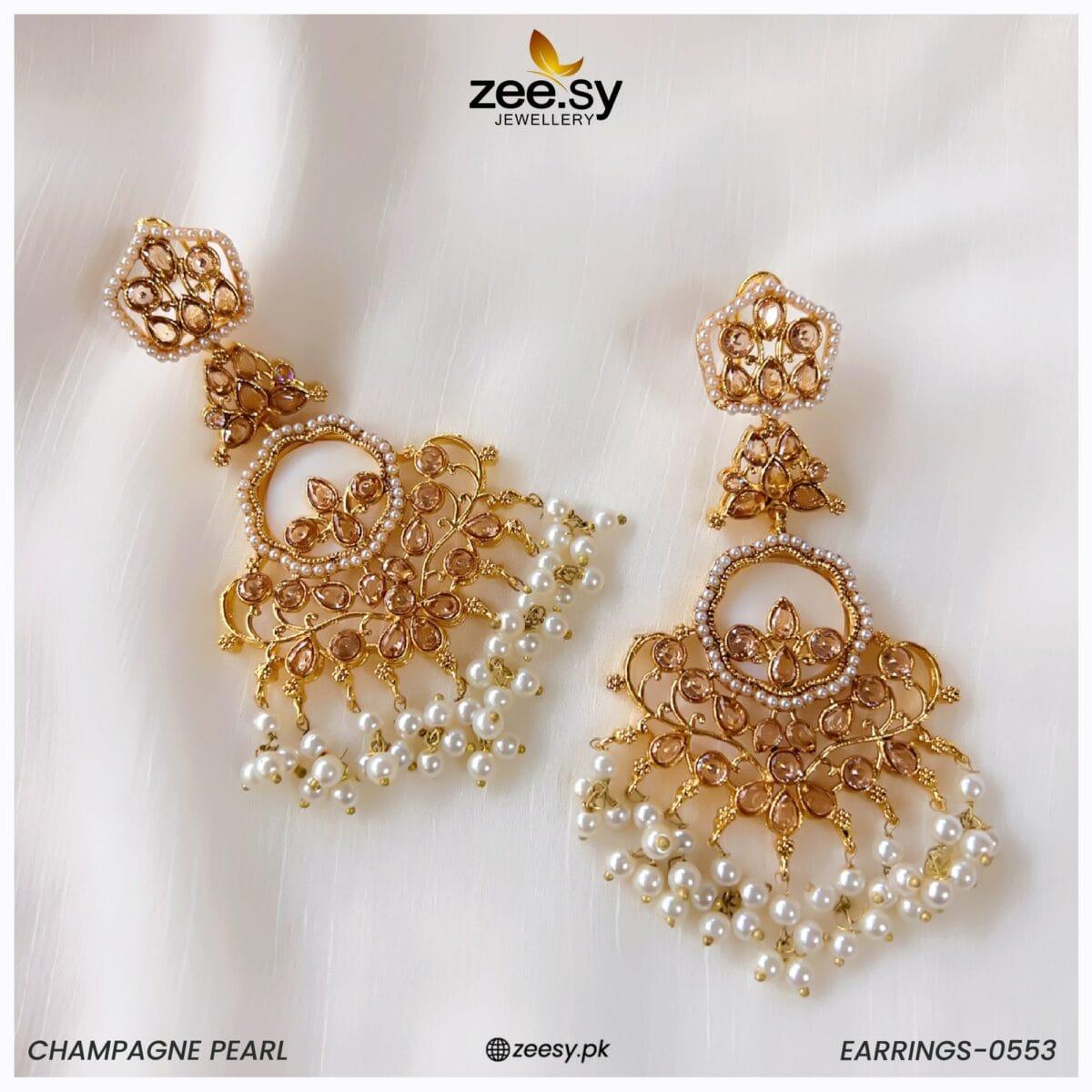 Earrings-0553 - by - Libasekhas UK - Registered Vendor of : Zeesy - 100% Original Designer Dresss