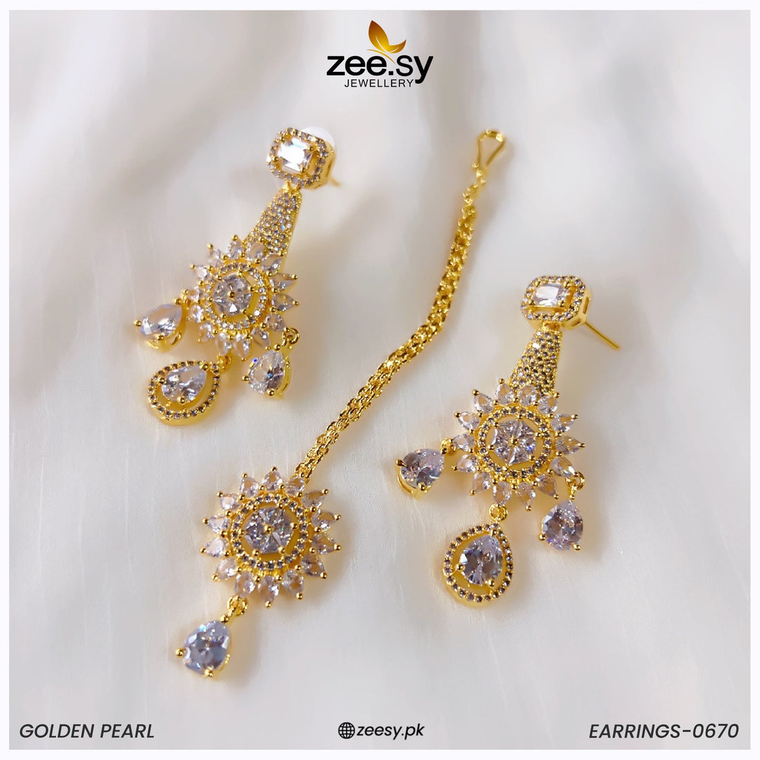 Earrings-0670 - by - Libasekhas UK - Registered Vendor of : Zeesy - 100% Original Designer Dresss