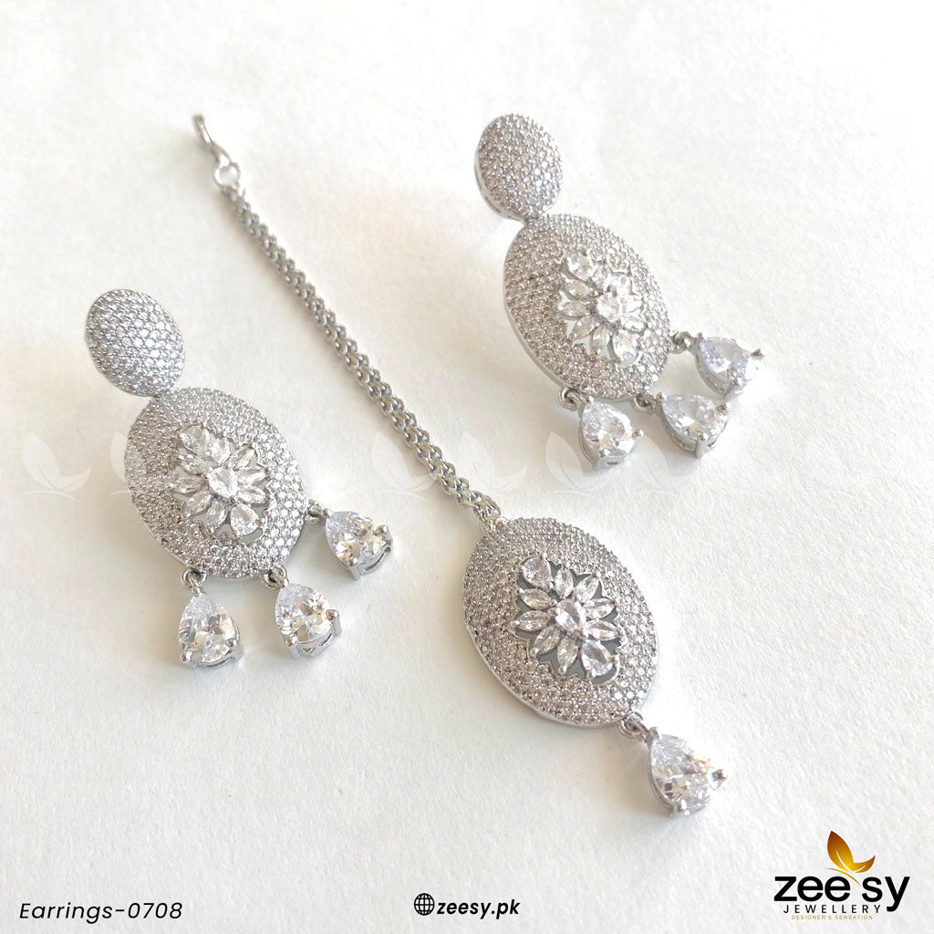 Earrings-0708 - by - Libasekhas UK - Registered Vendor of : Zeesy - 100% Original Designer Dresss