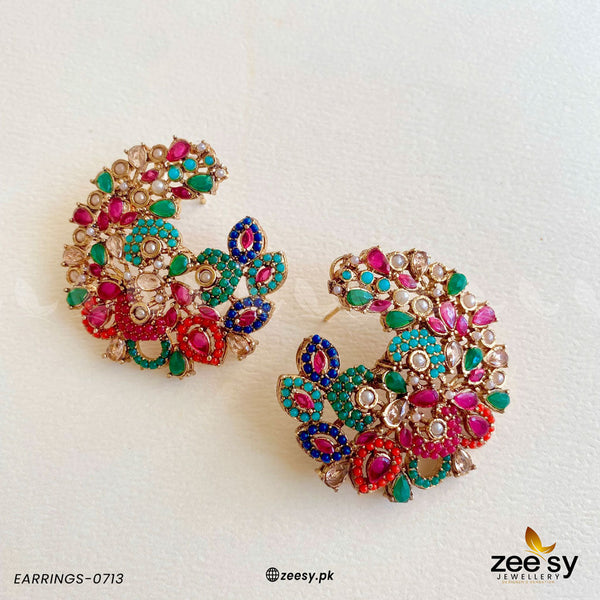 Earrings-0713 - by - Libasekhas UK - Registered Vendor of : Zeesy - 100% Original Designer Dresss