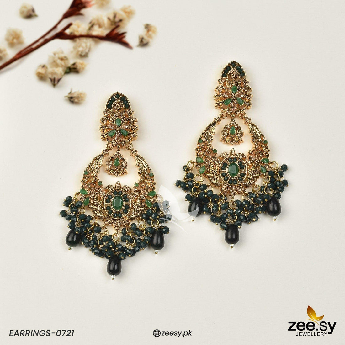 Earrings-0721 - by - Libasekhas UK - Registered Vendor of : Zeesy - 100% Original Designer Dresss