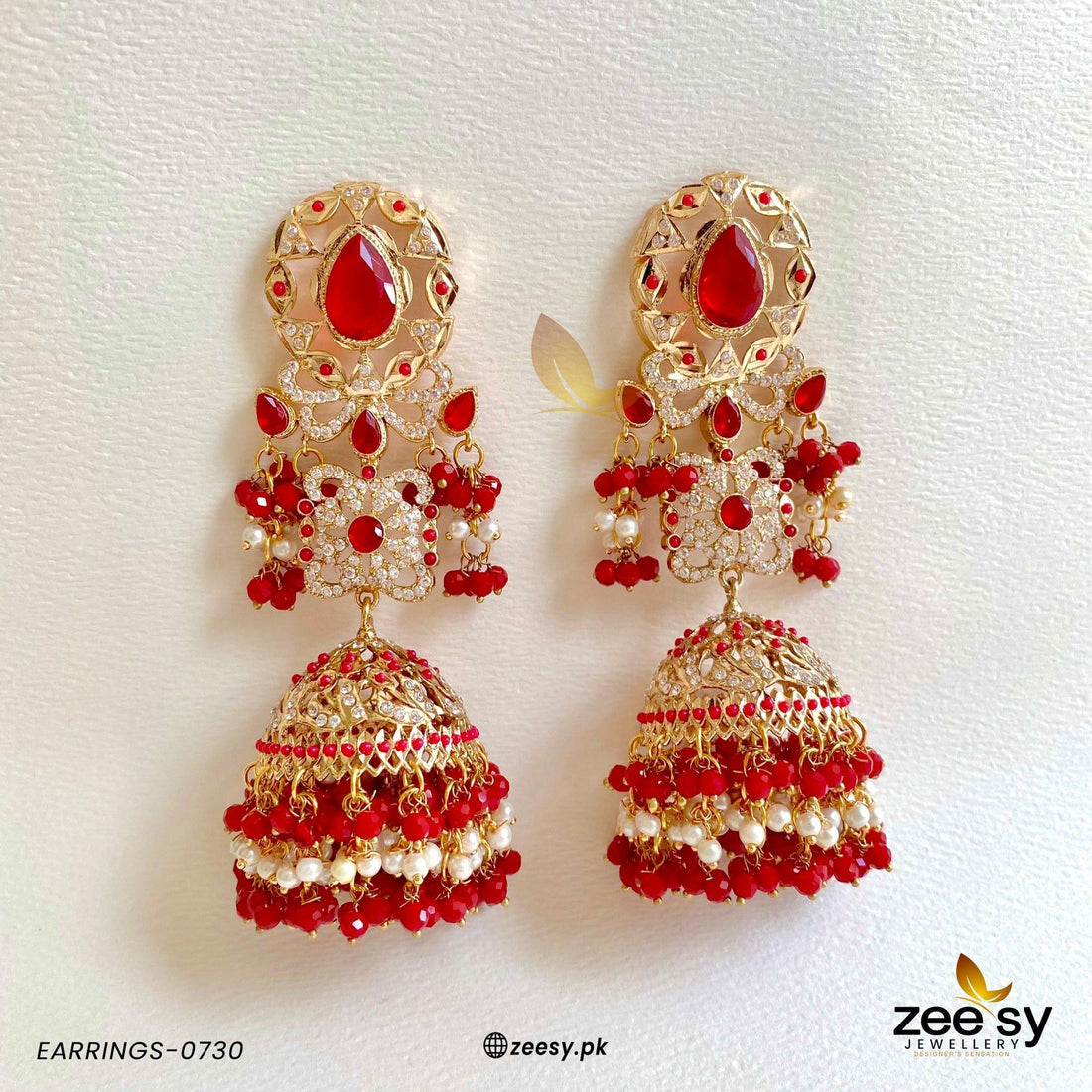 Earrings-0730 - by - Libasekhas UK - Registered Vendor of : Zeesy - 100% Original Designer Dresss