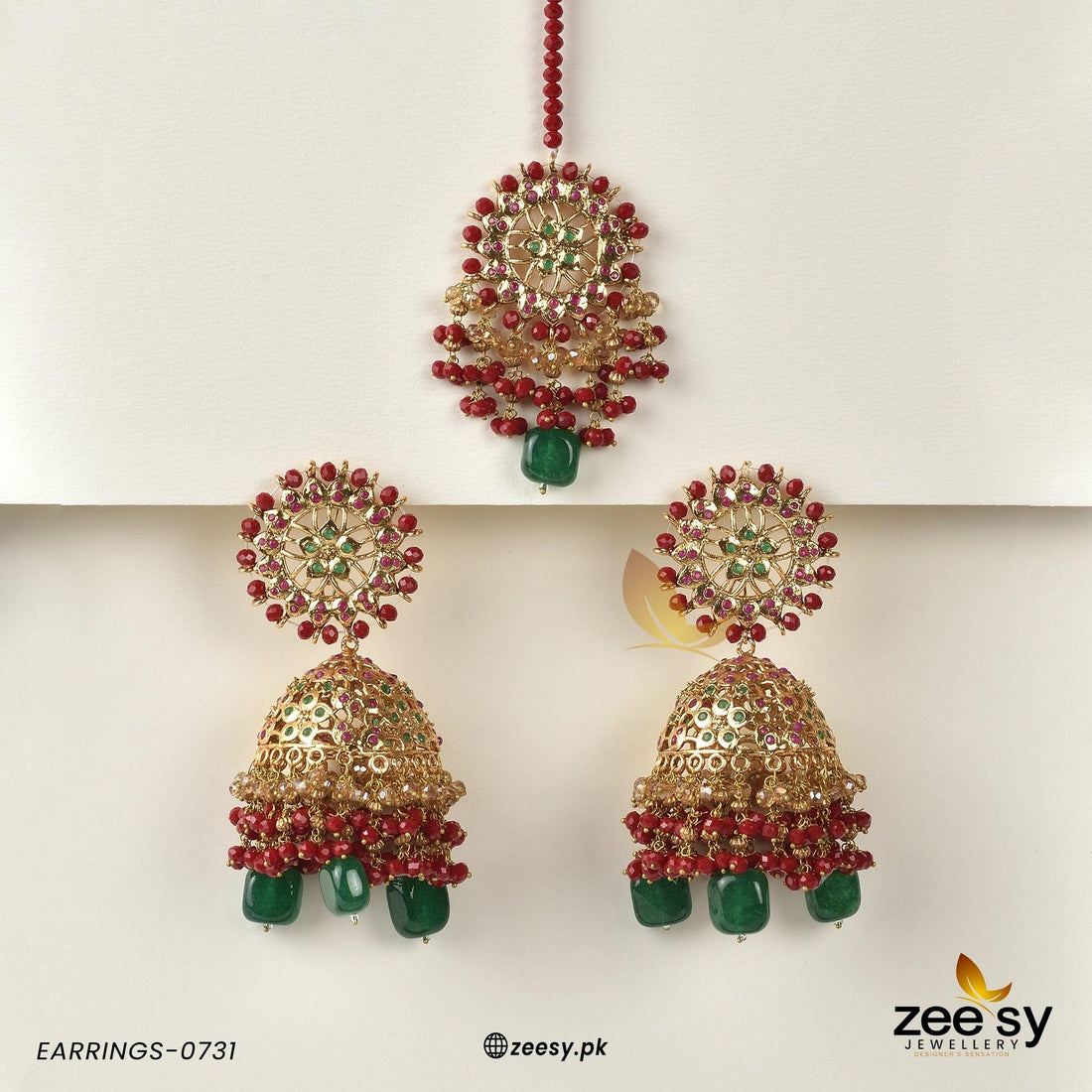 Earrings-0731 - by - Libasekhas UK - Registered Vendor of : Zeesy - 100% Original Designer Dresss