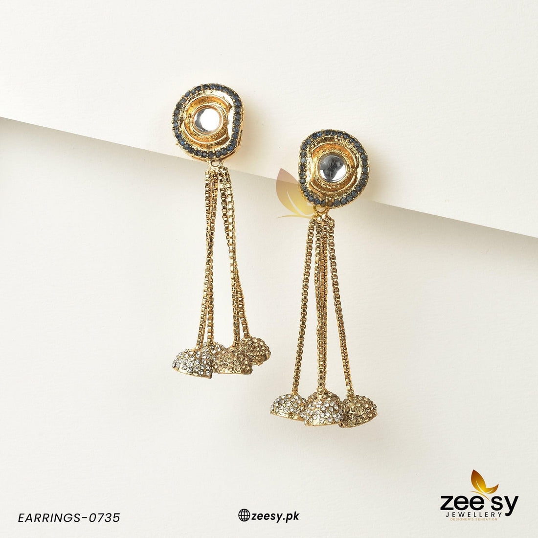 Earrings-0735 - by - Libasekhas UK - Registered Vendor of : Zeesy - 100% Original Designer Dresss