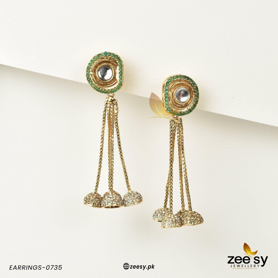 Earrings-0735 - by - Libasekhas UK - Registered Vendor of : Zeesy - 100% Original Designer Dresss