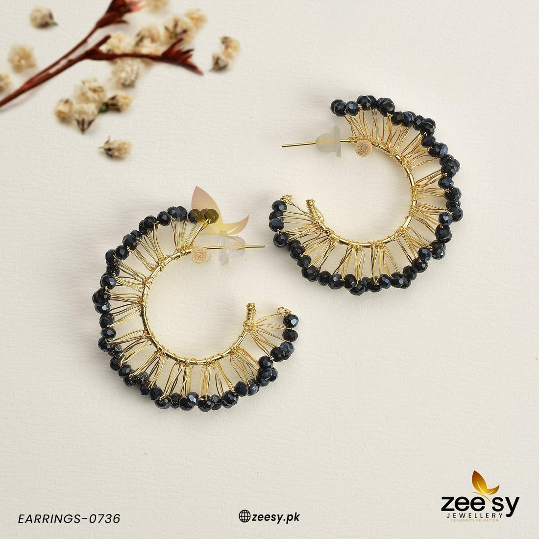 Earrings-0736 - by - Libasekhas UK - Registered Vendor of : Zeesy - 100% Original Designer Dresss